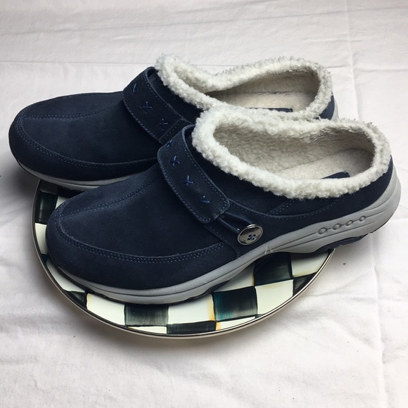 easy spirit fur lined clogs